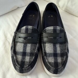Cole Haan Nantucket Loafer II Gray/Black Plaid 8